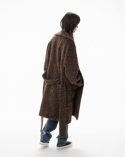 LEOPARD ROBE COAT