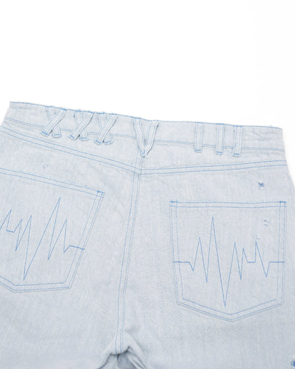 FLOWER DESTROYED SHORTS