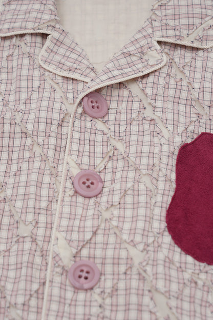 HEART SHAPED PAJAMA TOP 하트쉐잎드 파자마 탑