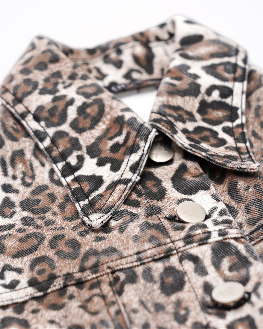 LEOPARD HOURGLASS DENIM JACKET 레오파드 아워글래스 자켓