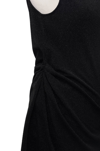 PEARL DRAPE DRESS MINI BLACK 펄 드레이프 드레스 미니 블랙