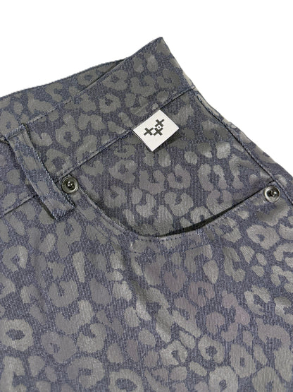 LEOPARD SLIM STRAIGHT PANTS 레오파드 슬림 스트레이트 팬츠