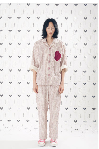 HEART SHAPED PAJAMA TOP 하트쉐잎드 파자마 탑
