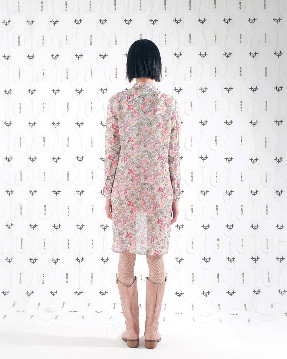 LONG FLOWER SHIRTS 롱 쉬폰 셔츠