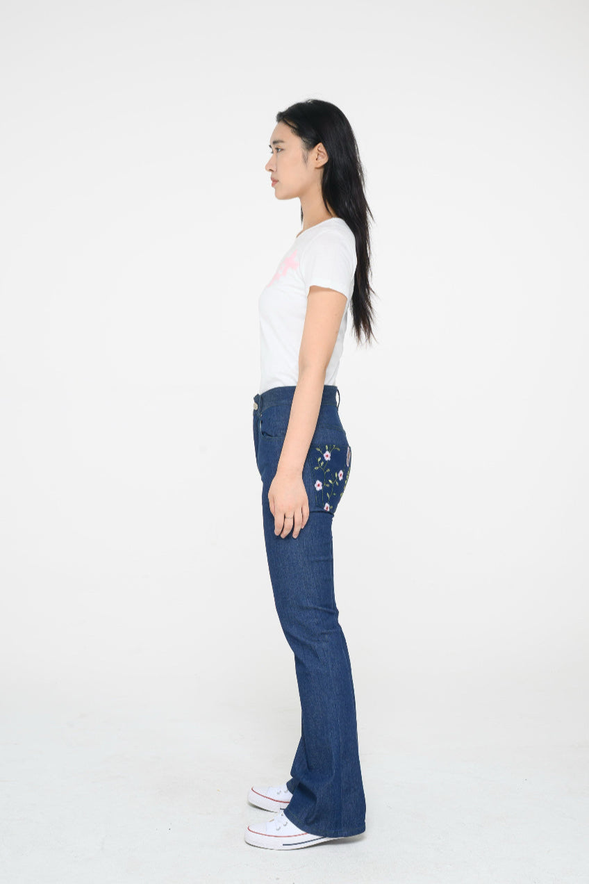 FLOWER BOOTSCUT PANTS  플라워 부츠컷 팬츠