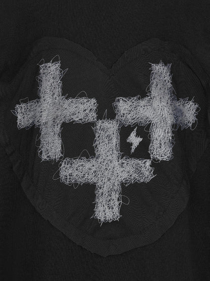 GOBLIN MESH HEART HOODY 고블린 메쉬 하트 후디