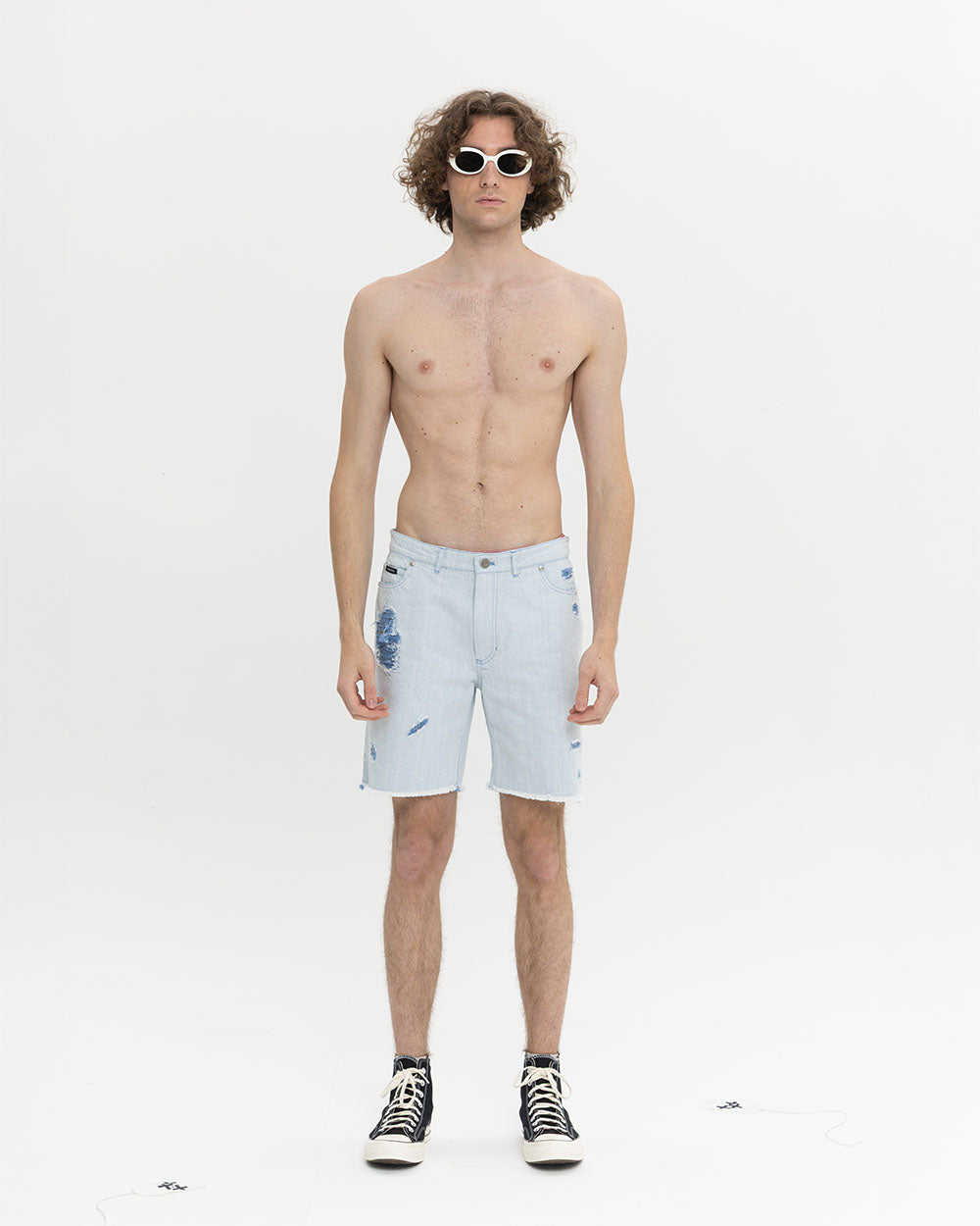 FLOWER DESTROYED SHORTS
