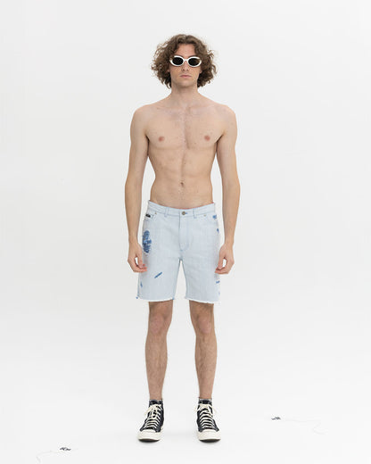 FLOWER DESTROYED SHORTS