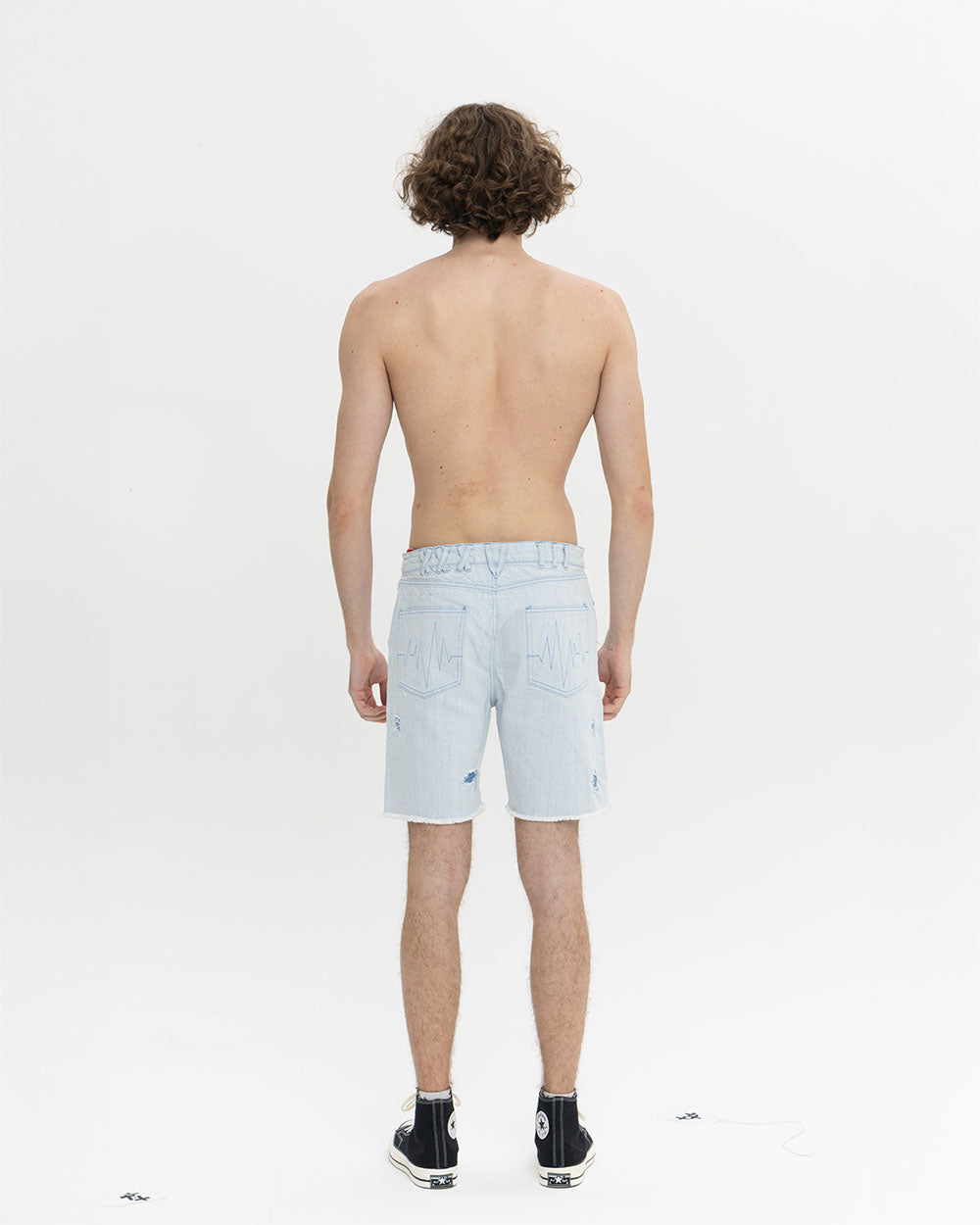 FLOWER DESTROYED SHORTS