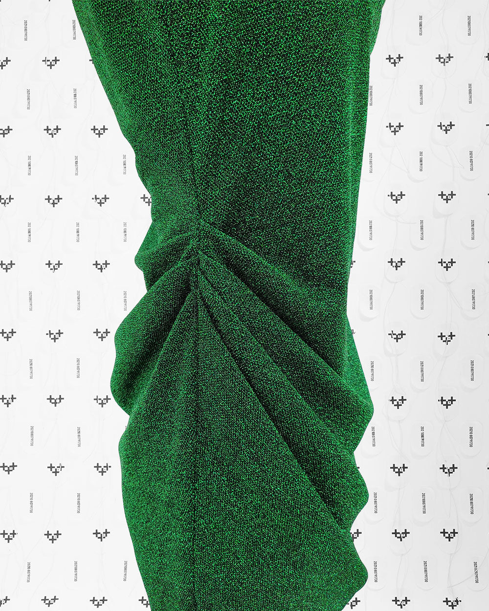 [LIMITED] PEARL DRAPE DRESS GREEN MINI 숏 펄 드레이프 드레스 미니 그린