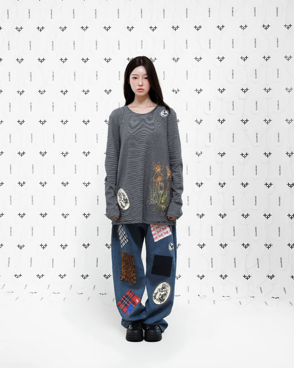 베이비 커트 롱 슬리브 티셔츠