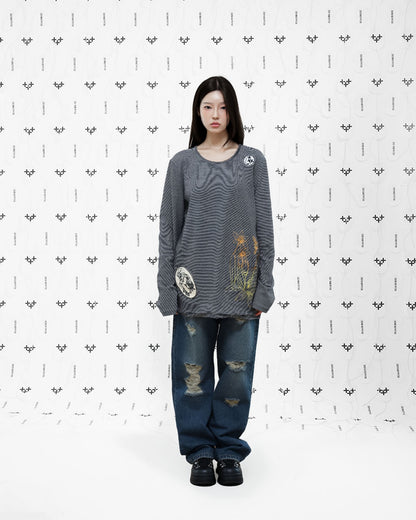 베이비 커트 롱 슬리브 티셔츠