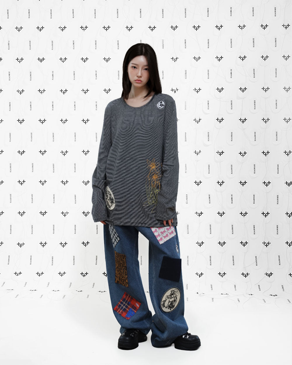 베이비 커트 롱 슬리브 티셔츠