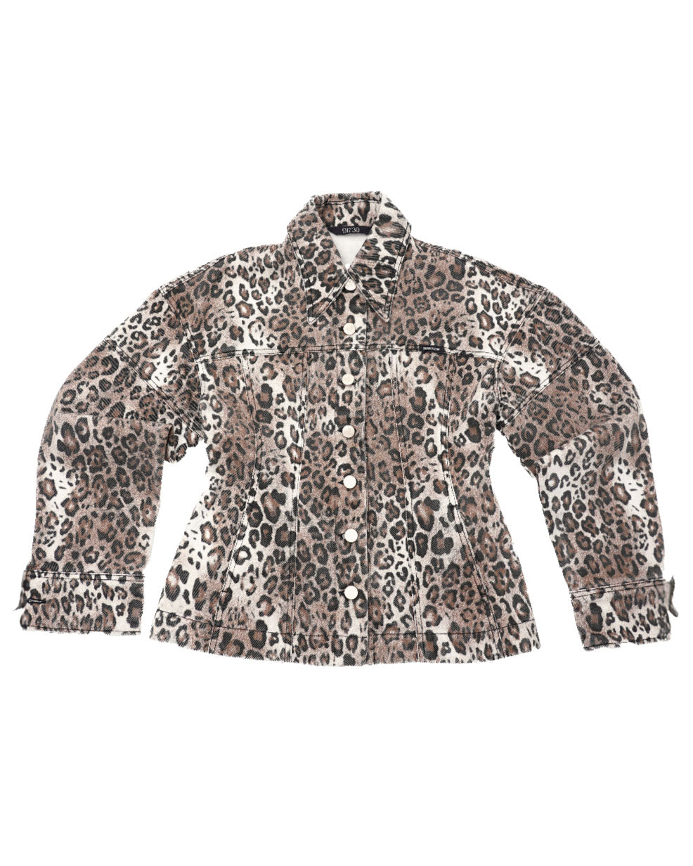 레오파드 아워글래스 자켓
