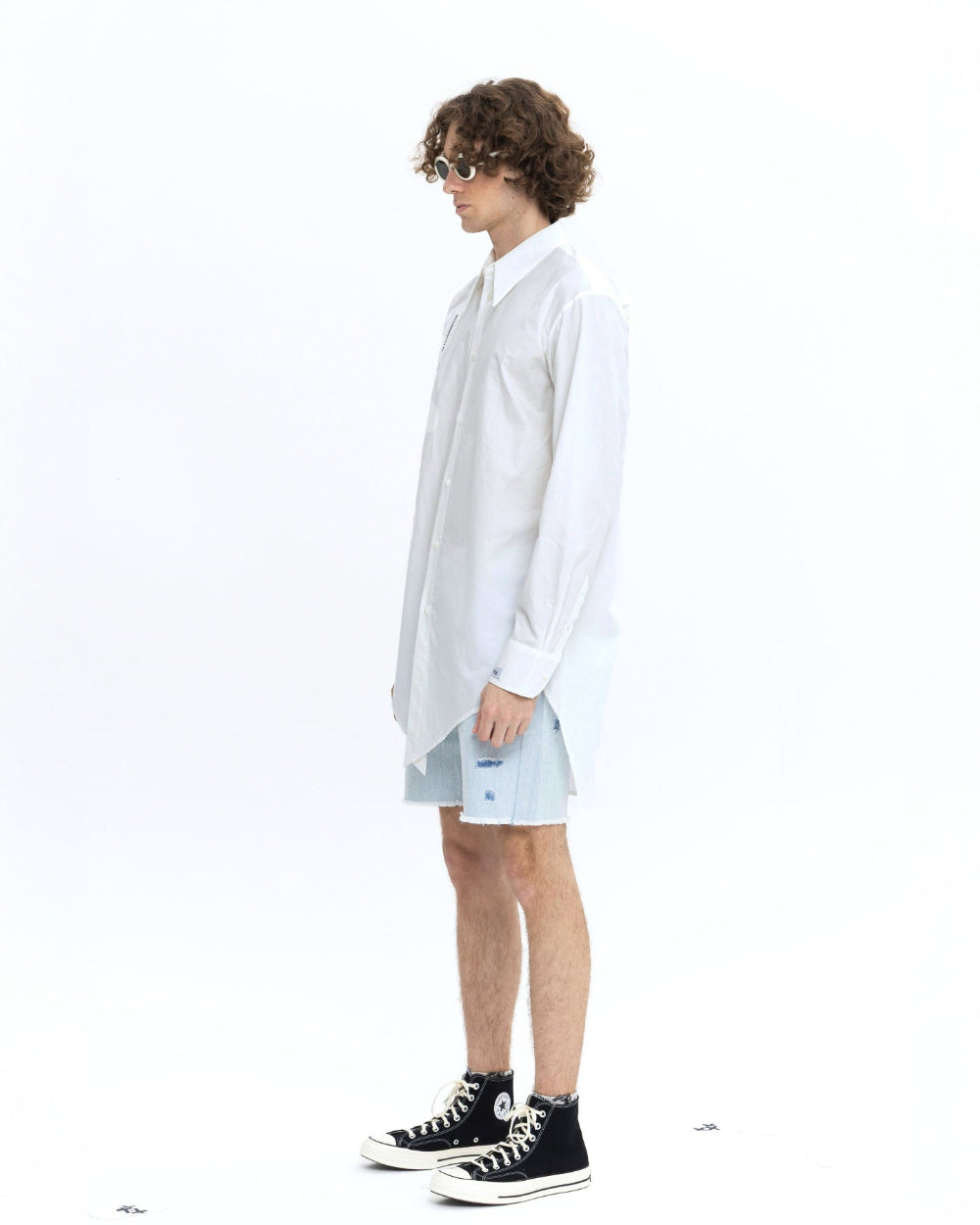 남자 히든 튤립 셔츠