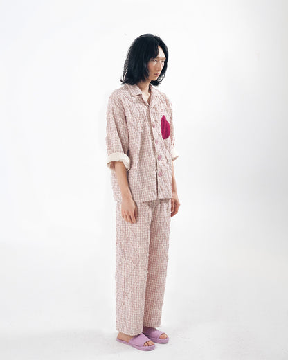 HEART SHAPED PAJAMA TOP