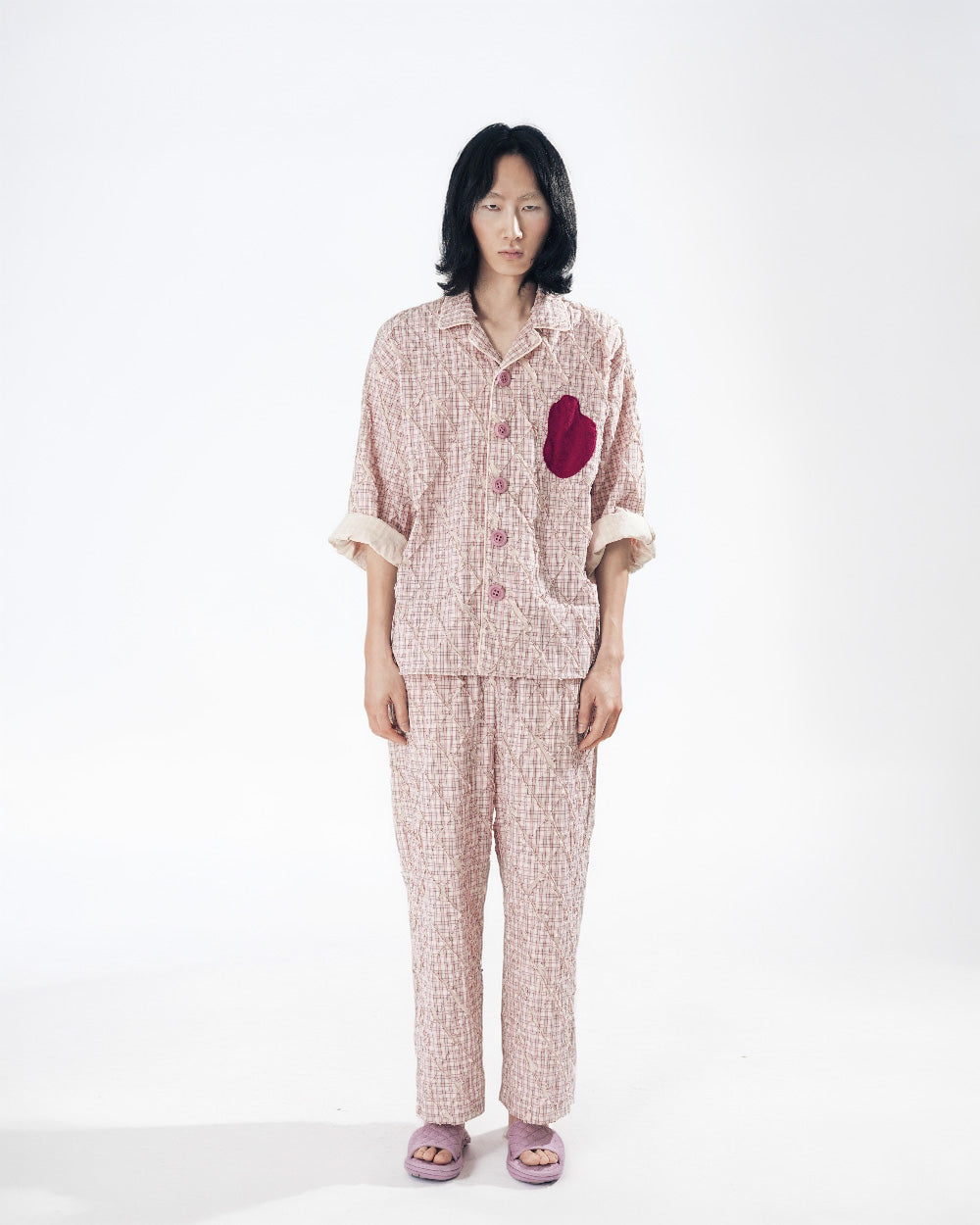 HEART SHAPED PAJAMA TOP