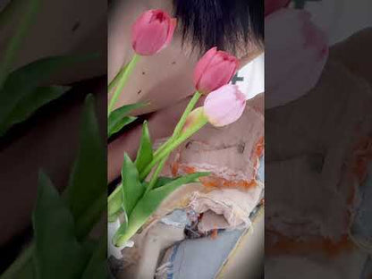 HEART-BEAT DESTROYED WIDE PANTS 심장박동 디스트로이드 와이드 팬츠