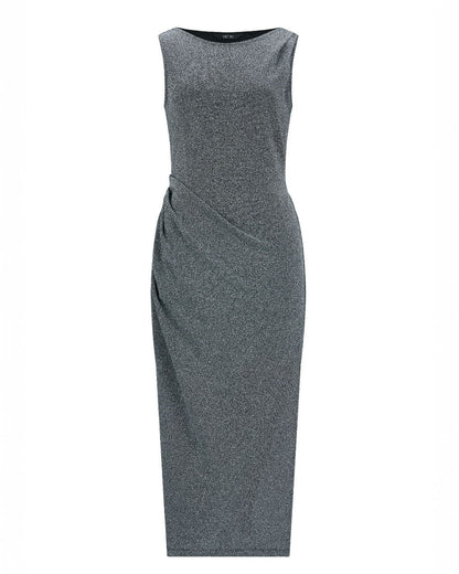 펄 드레이프 드레스 실버